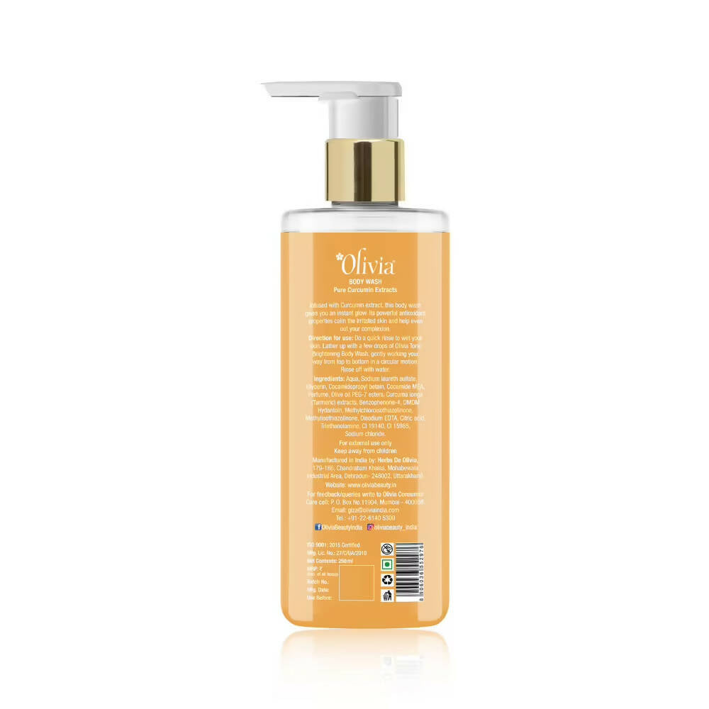 Olivia Tone Brightening Body Wash Pure Curcumin Extracts | Grocsy