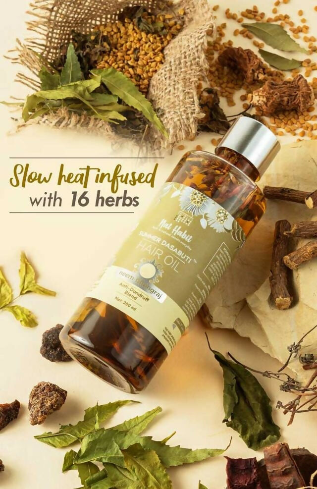 Nat Habit Neem Bhringraj Summer Hair Oil | Grocsy