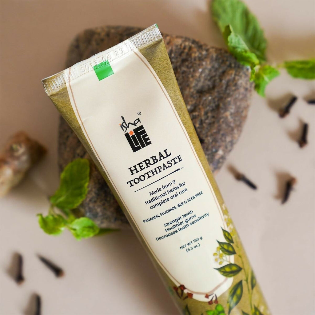 Isha Life Herbal Toothpaste & Tooth Powder Combo | Grocsy