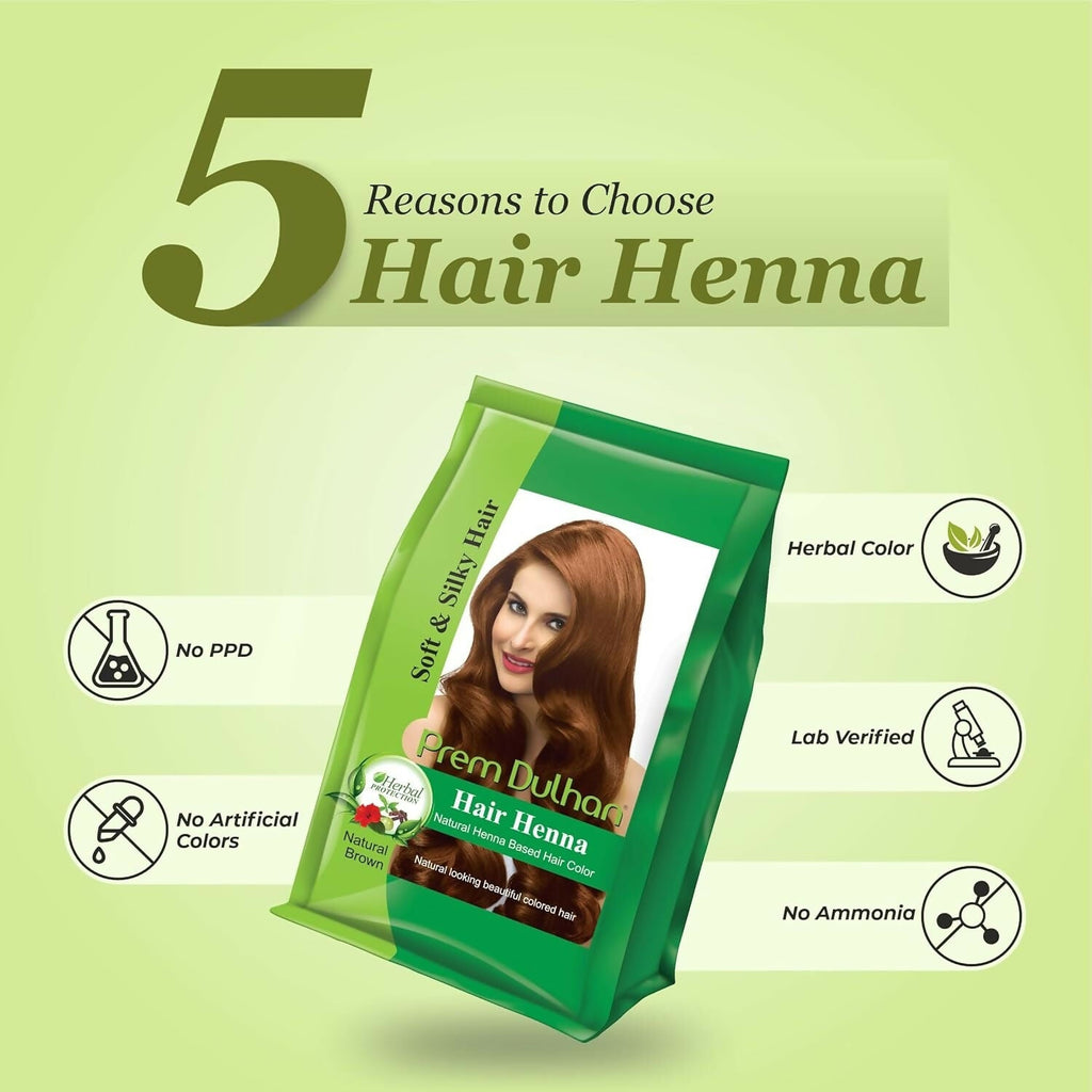 Prem Dulhan Hair Henna Natural Henna Based Hair Color | Grocsy