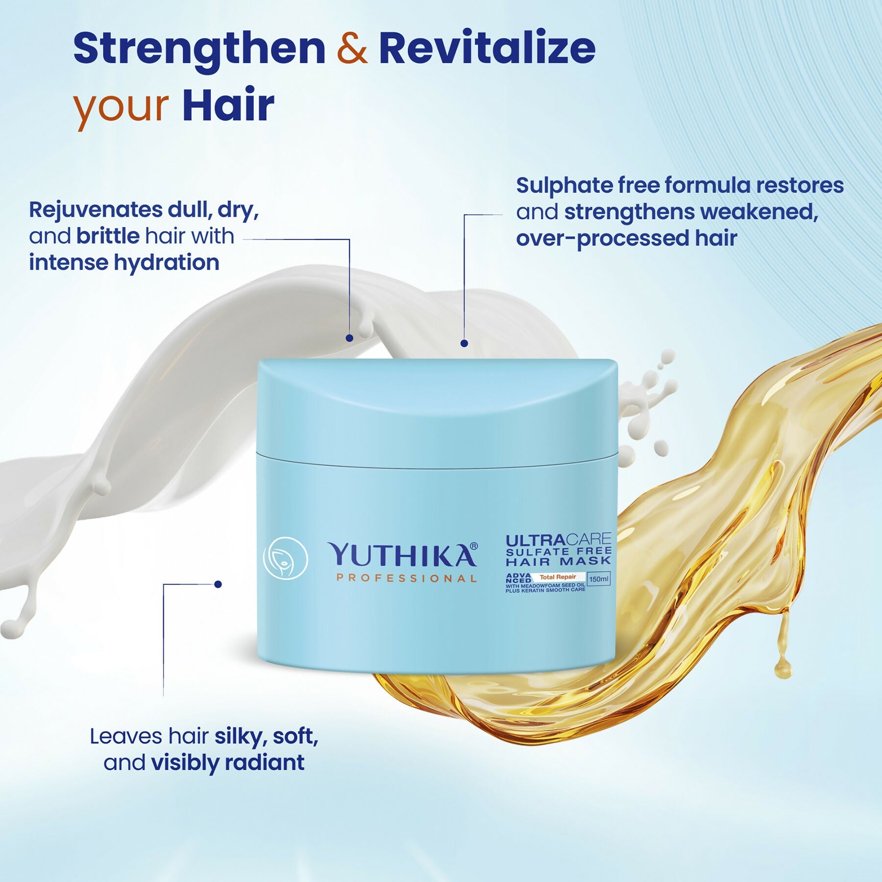 Yuthika Professional Ultracare Sulfate Free Hair Mask For Women & Men | Grocsy