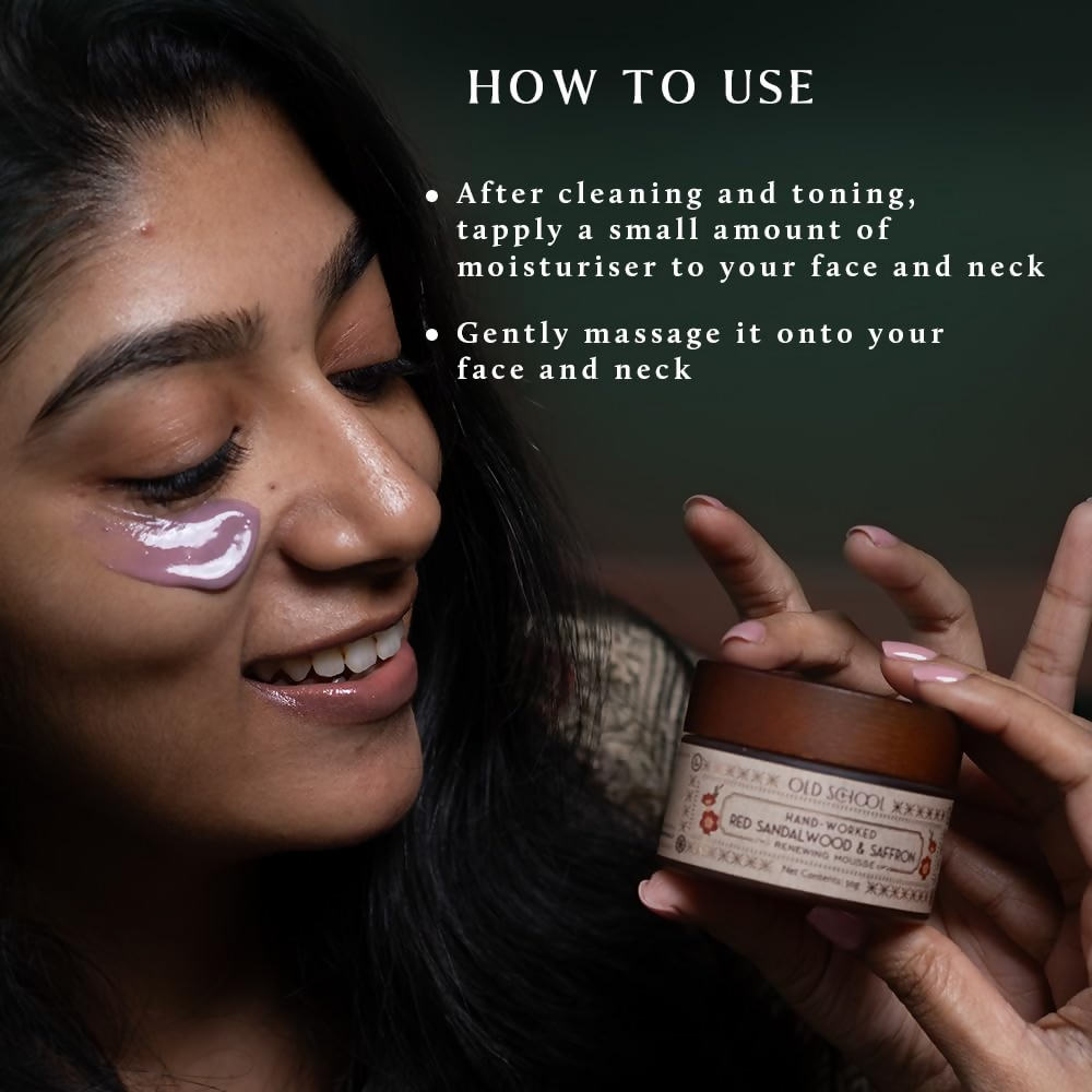 Old School Rituals Red Sandalwood & Saffron Age-Defying Face Moisturiser | Grocsy