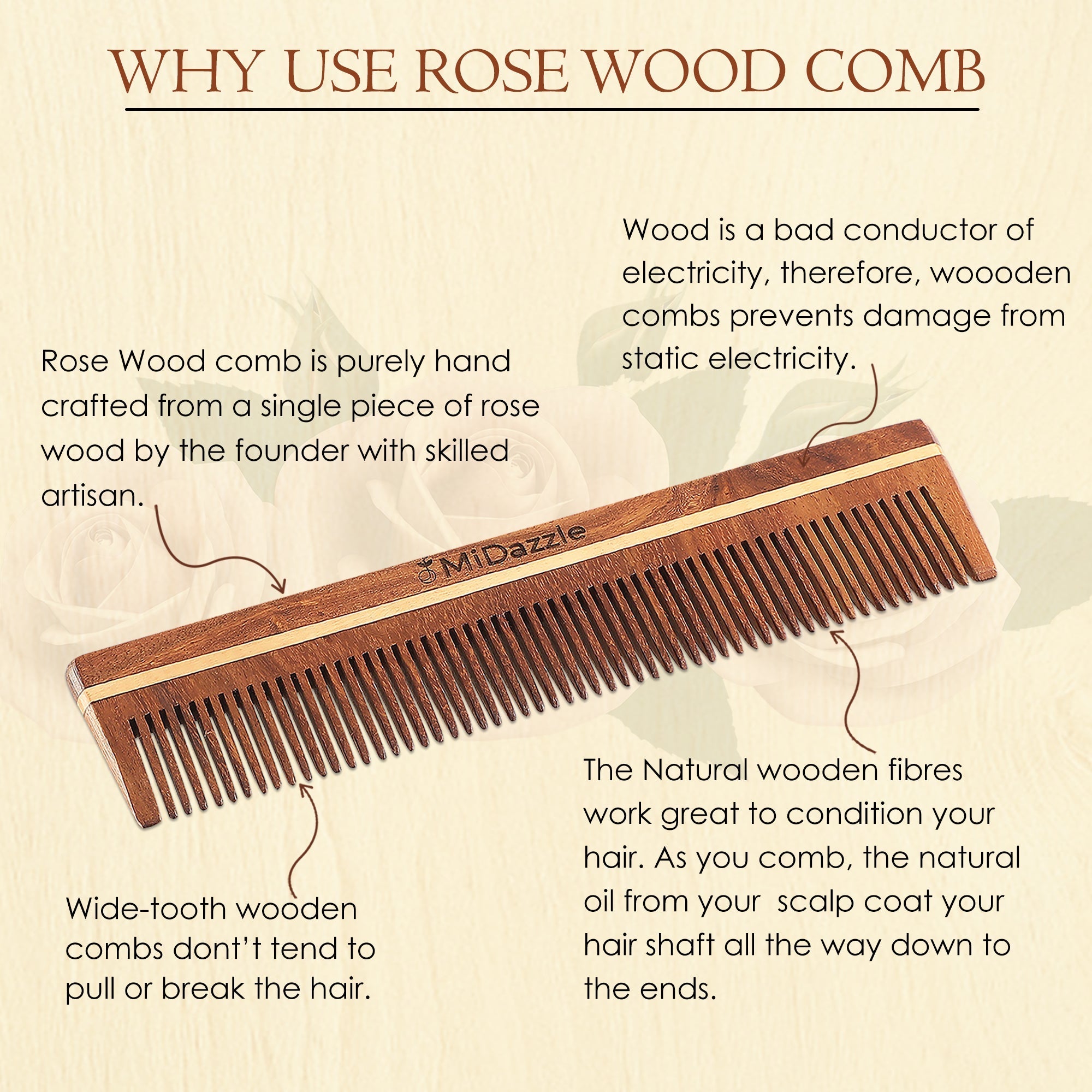 MiDazzle Grooming Comb MIRC2001 | Grocsy