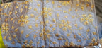 Kia Fashions Ash Grey Golden All Over Embroidered Readymade Blouse | Grocsy