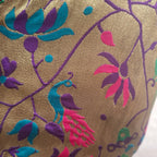Kia Fashions Purple Jacquard Weave Multi Color Paithani Readymade Blouse | Grocsy