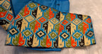 Kia Fashions Cobalt Blue Multi Color Weave Readymade Blouse | Grocsy