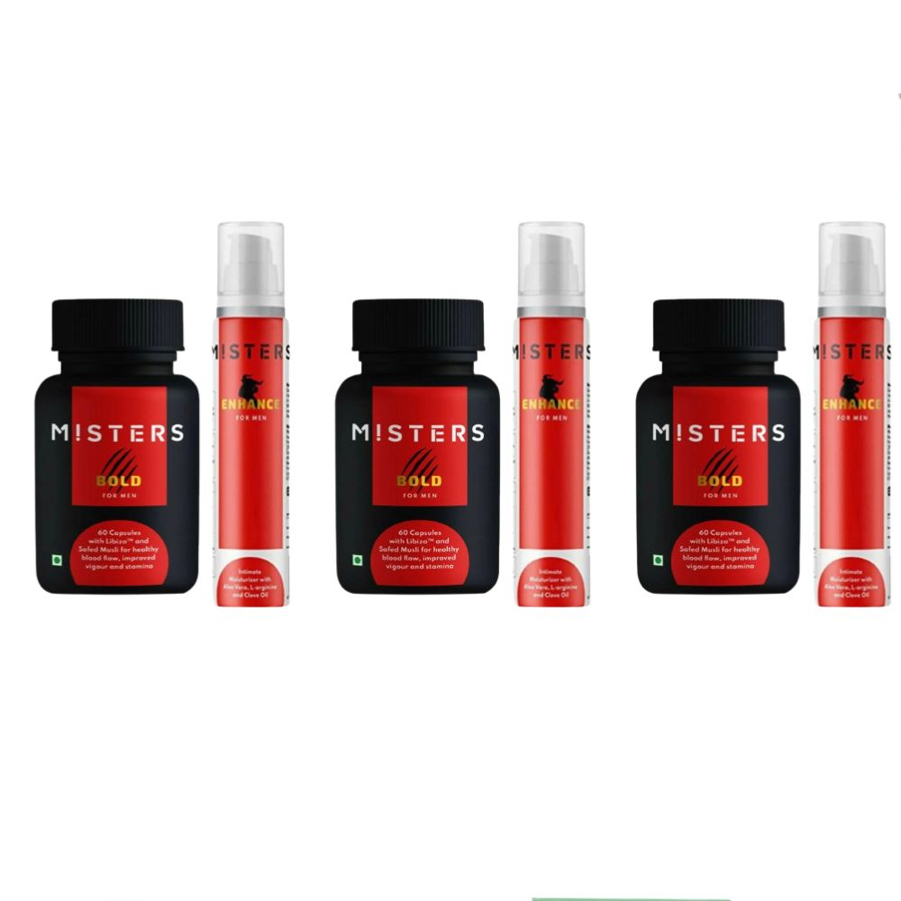 Misters Bold With Libiza & Enhance Intimate Moisturizer Cream Combo | Grocsy