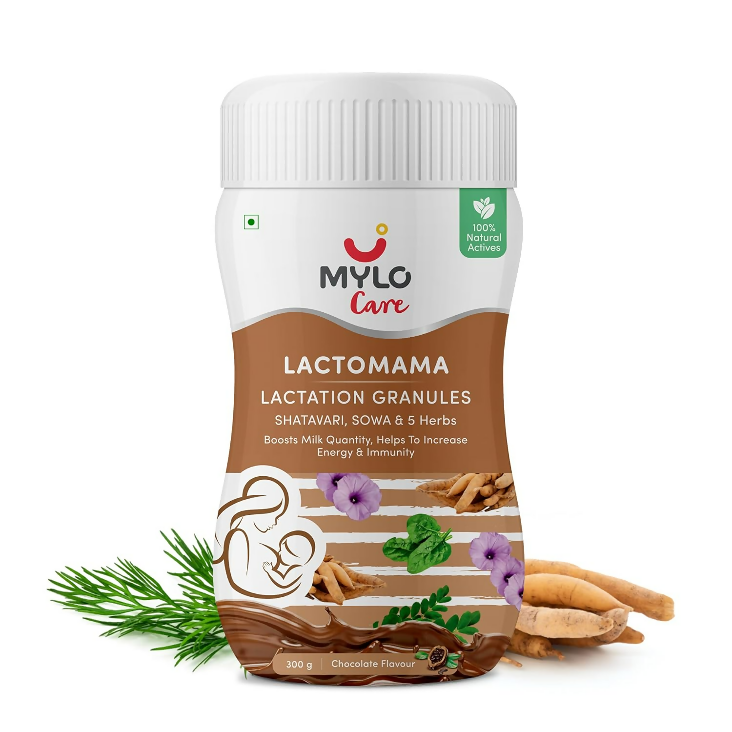 Mylo Care Lactomama Granules – Lactation Supplement For Breastfeeding With Shatavari To Increase Breast Milk (Chocolate Flavour | Grocsy