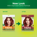 Nisha Creme Hair Color for Women - Mahogany | Grocsy
