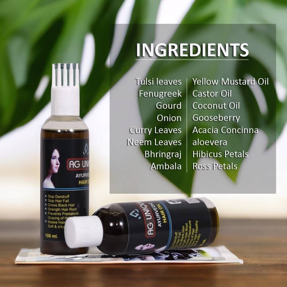 Ag Unique Ayurvedic Hair Oil | Grocsy