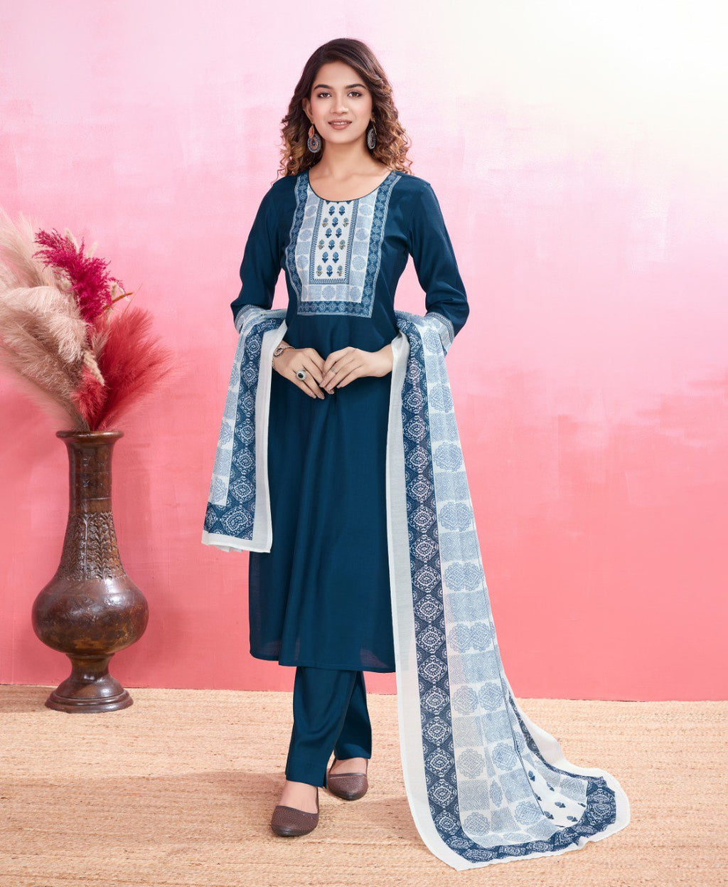 Prazu Fashion Yellow Viscose Silk Printed Kurta Set | Grocsy