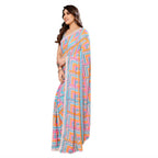Women's Partywear Designer Grey Georgette Fancy Saree - Satrangi | Grocsy