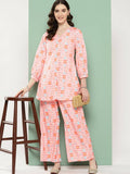 Ahalyaa Women's Traditional Wear Co-ods - Pink | Grocsy