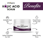 LA Organo 1% Kojic Acid Skin Lightening & Brightening Face & Body Scrub | Grocsy