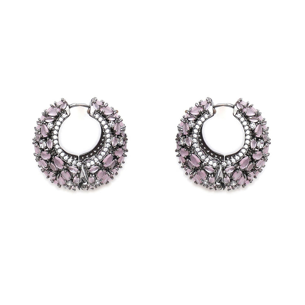 Blush Pink Oversized Loops- Ruby Raang | Grocsy