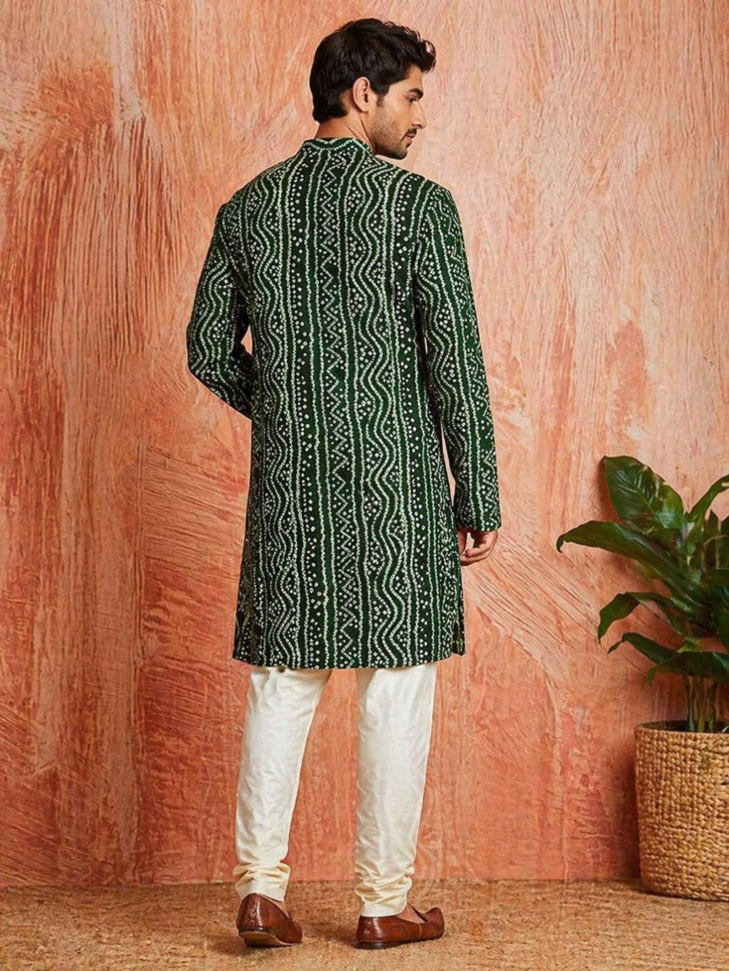 MULTI SHADES Men's Green Rayon Kurta | Grocsy