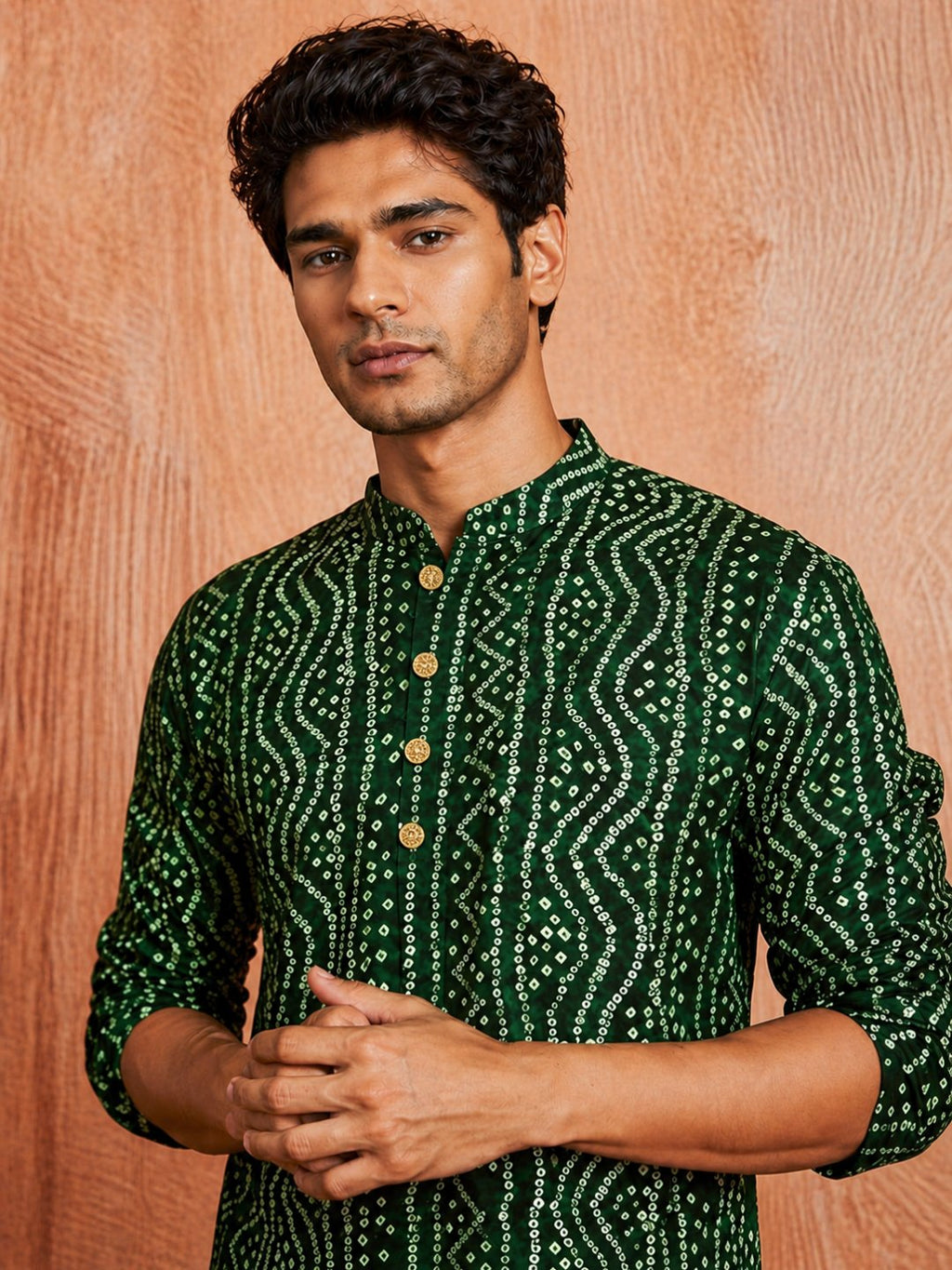 MULTI SHADES Men's Green Rayon Kurta | Grocsy