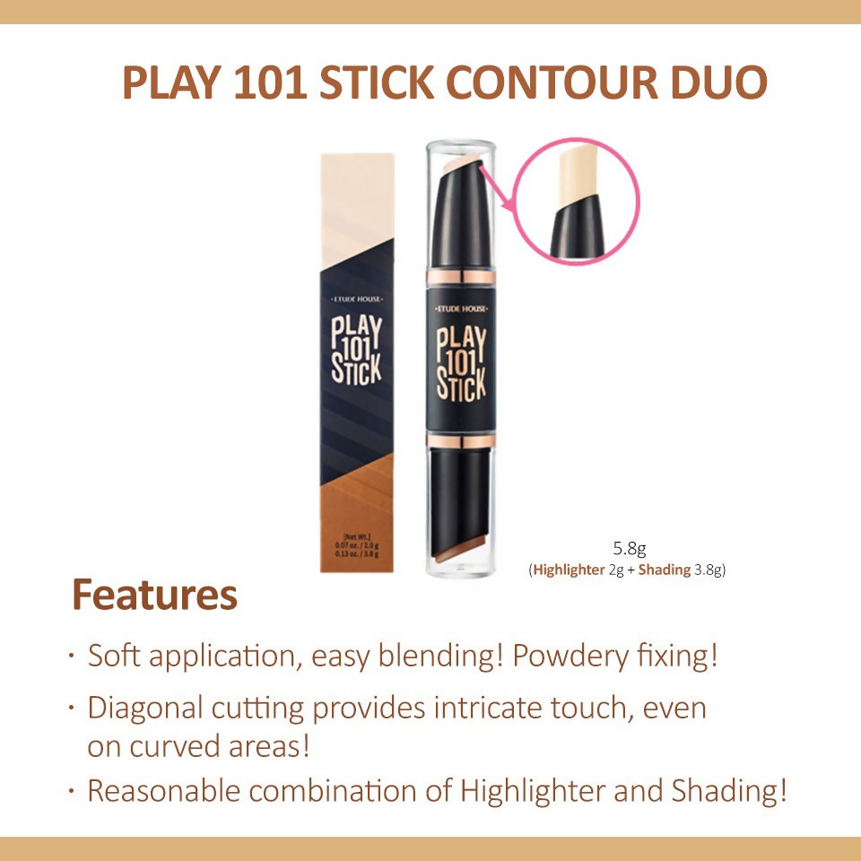 Etude House Play 101 Stick Contour Duo - 3 Natural | Grocsy