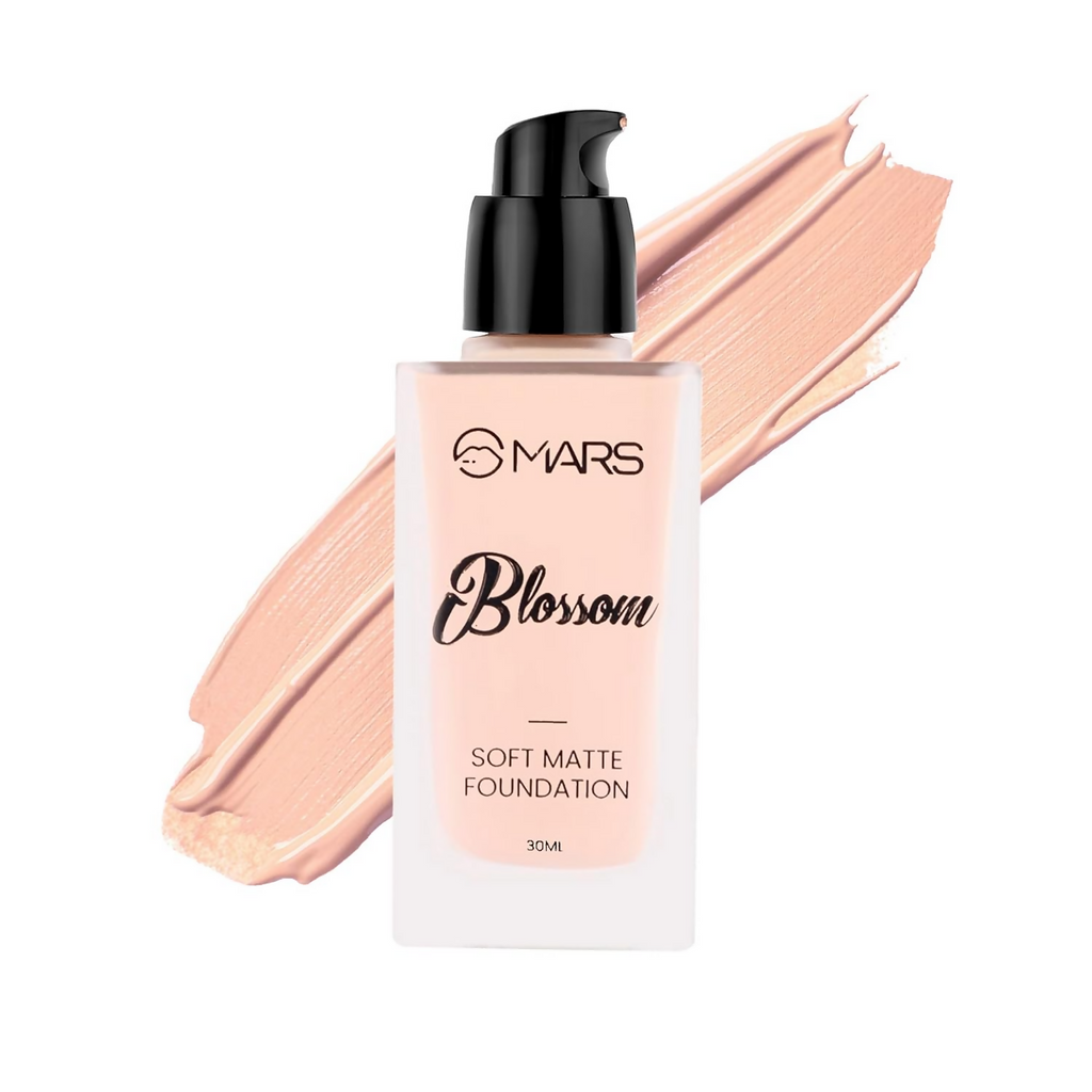 MARS Cosmetics Blossom Soft Matte Full Coverage Foundation - 01 Porcelain | Grocsy