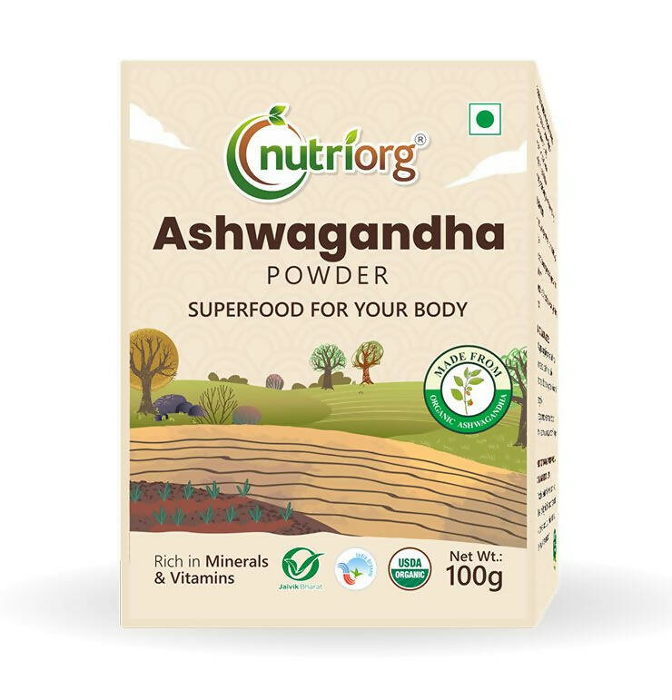 Nutriorg Certified Organic Ashwagandha Powder | Grocsy