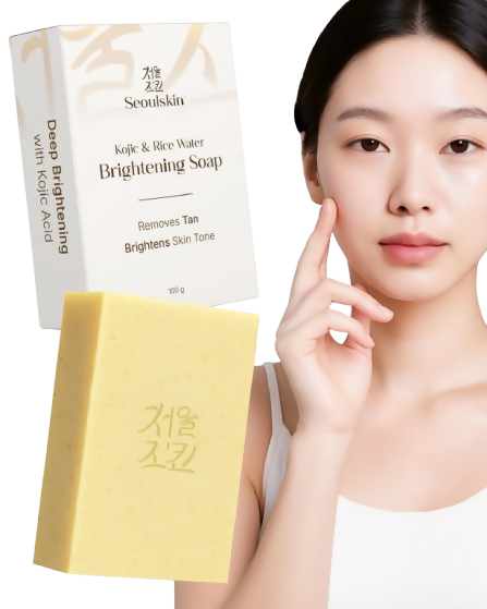Seoulskin Kojic & Rice Water Brightening Soap | Grocsy