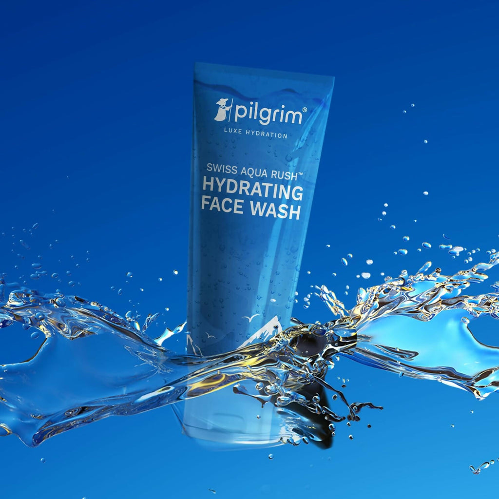 Pilgrim Swiss Aqua Rush Hydrating Face Wash, Refreshes Skin & Restores Hydration | Grocsy