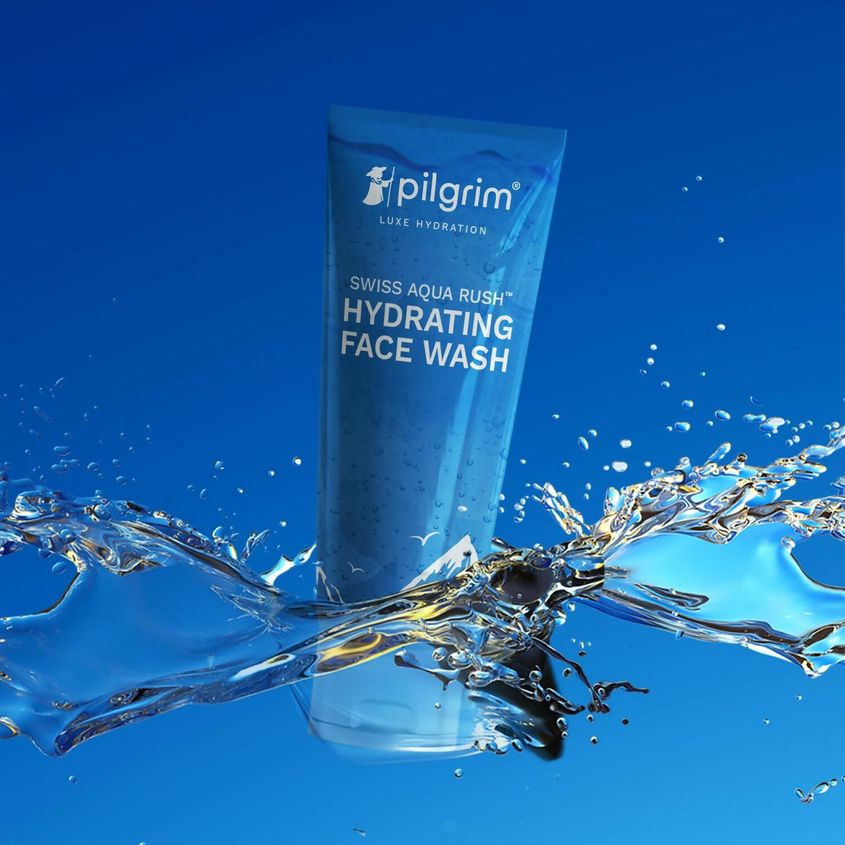 Pilgrim Swiss Aqua Rush Hydrating Face Wash, Refreshes Skin & Restores Hydration | Grocsy