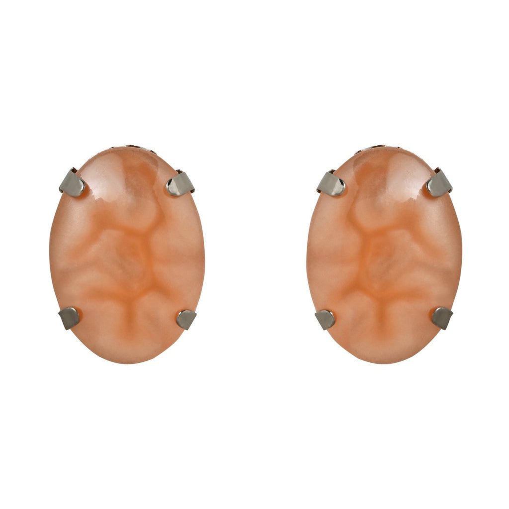 Glamorous Fashionable Eye-Catching Peach Beaded Choker and Earrings Set For Women/Girls - Wahe Jewels - Swadesiicart
