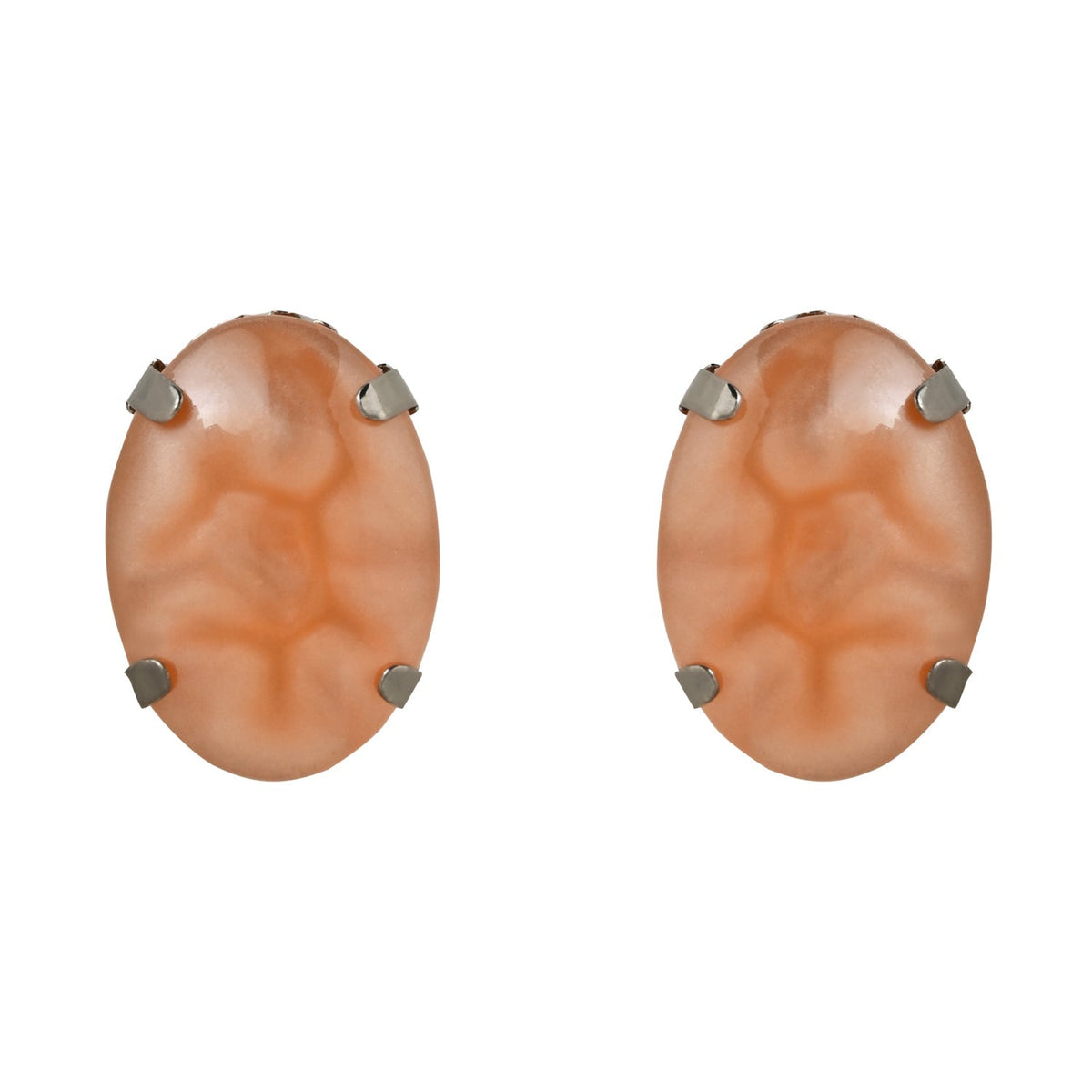 Glamorous Fashionable Eye-Catching Peach Beaded Choker and Earrings Set For Women/Girls - Wahe Jewels - Swadesiicart