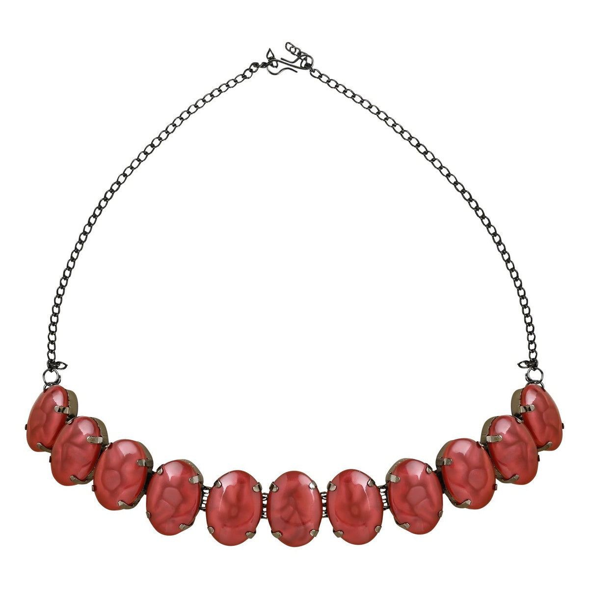 Glamorous Fashionable Eye-Catching Red Beaded Choker and Earrings Set For Women/Girls - Wahe Jewels - Swadesiicart