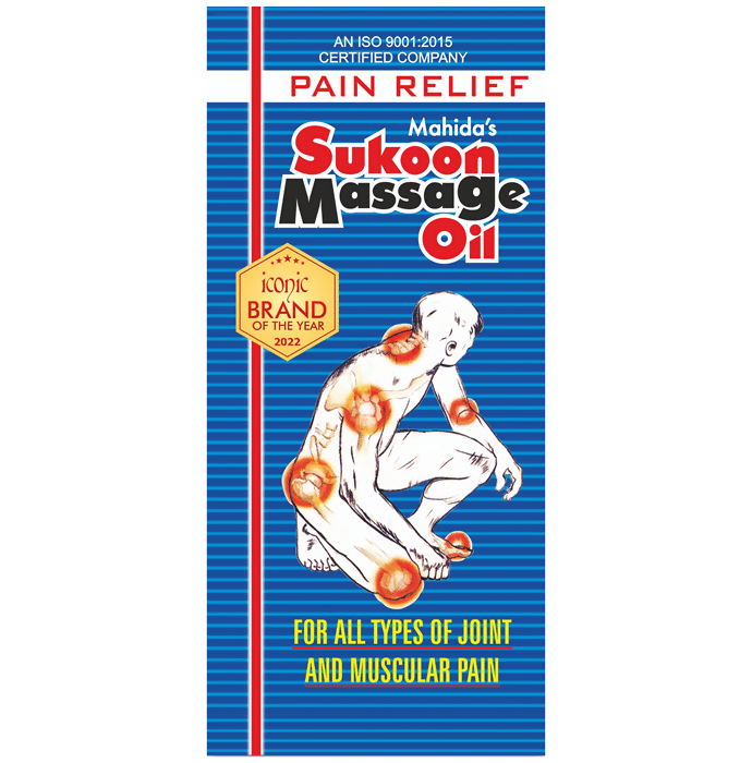 Mahida's Sukoon Massage Oil (Blue) | Grocsy