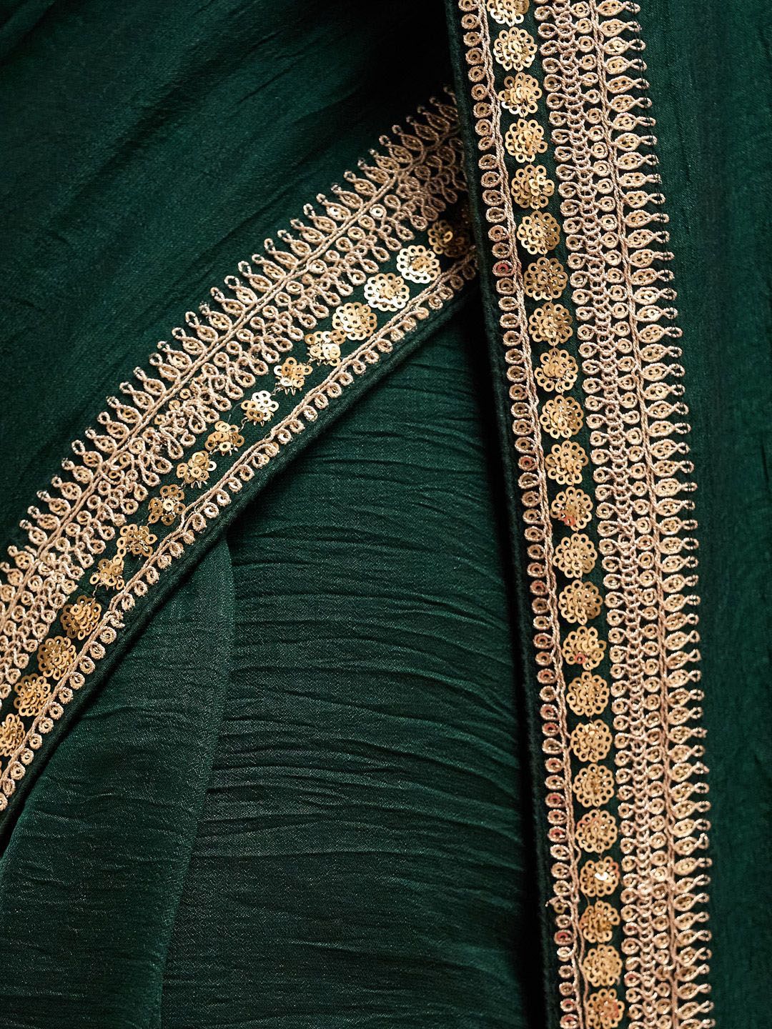 kasee Solid Embroidered Pure Silk Saree | Grocsy