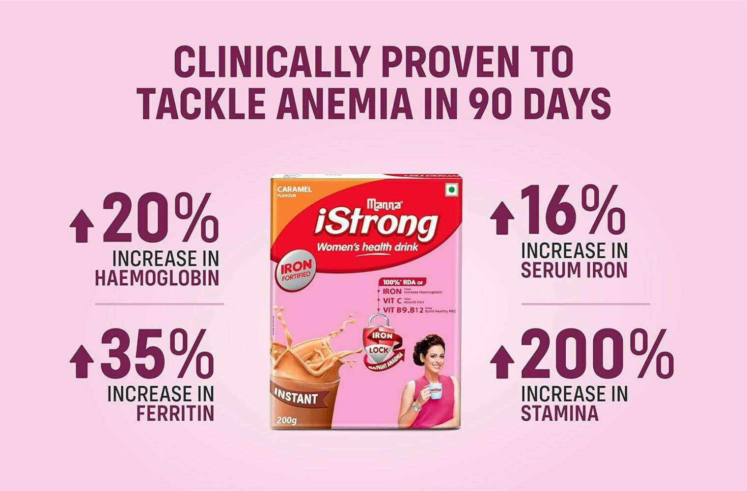 Manna iStrong Millet Health Drink Mix For Women | Grocsy
