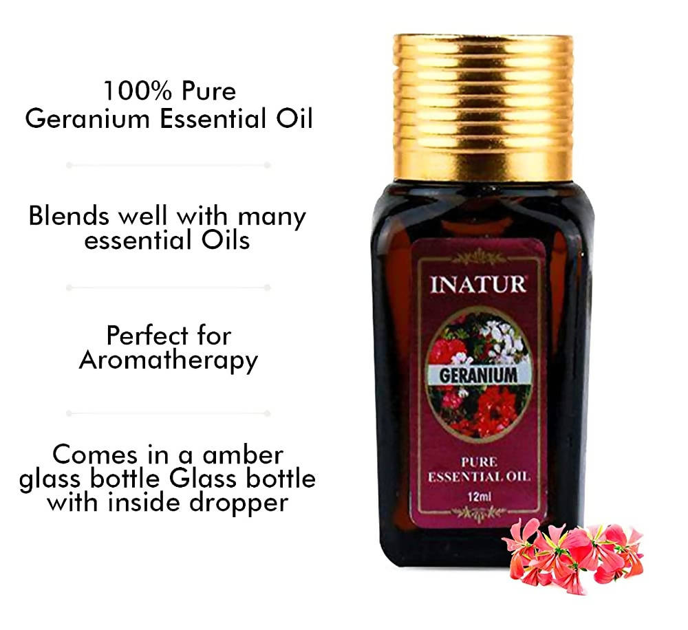 Inatur Geranium Pure Essential Oil | Grocsy