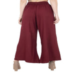 Lagi Women's Maroon Solid Palazzo (PLZ04I) | Grocsy