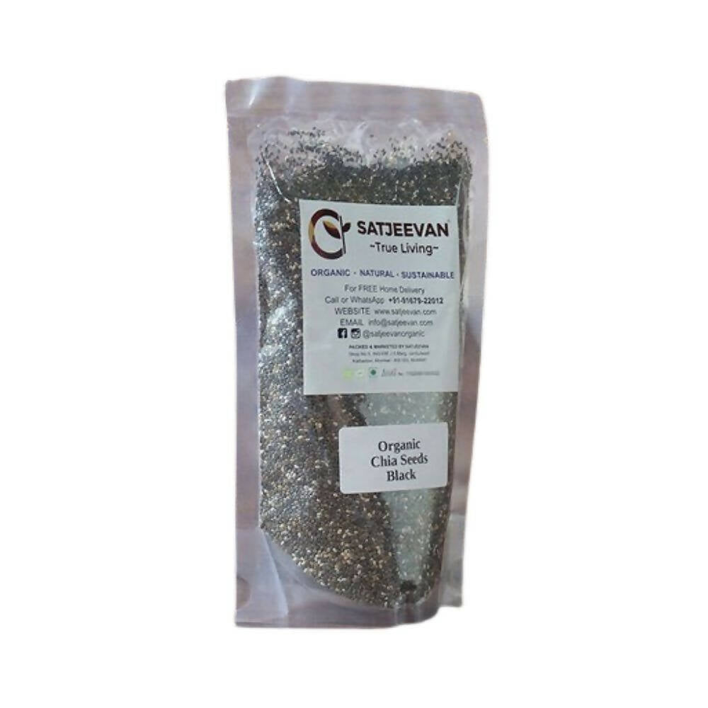 Satjeevan Organic Chia Seeds Black | Grocsy