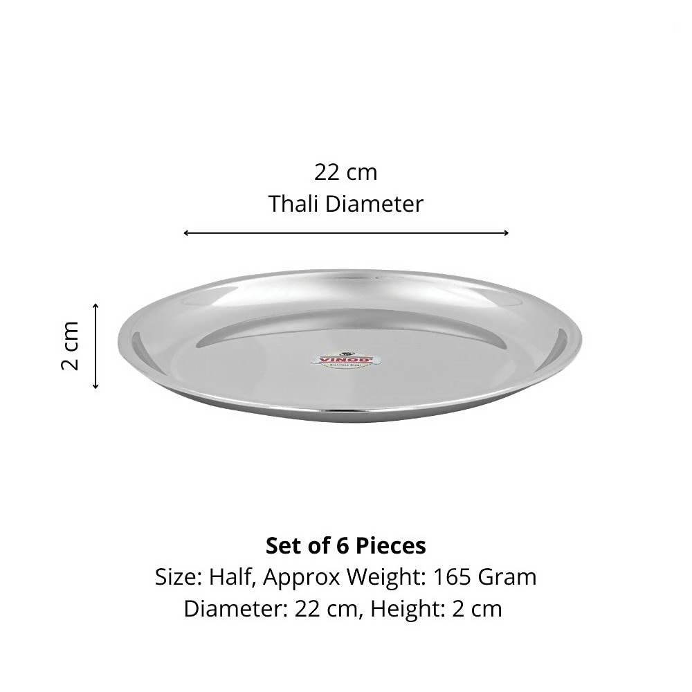Vinod Stainless Steel China Serving Dish - 22 cm | Grocsy
