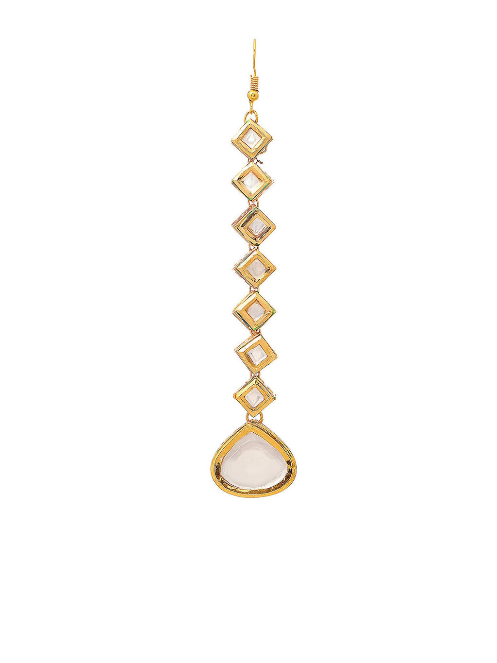 Ruby Raang Gold Heavy Kundan Maang Tikka | Grocsy