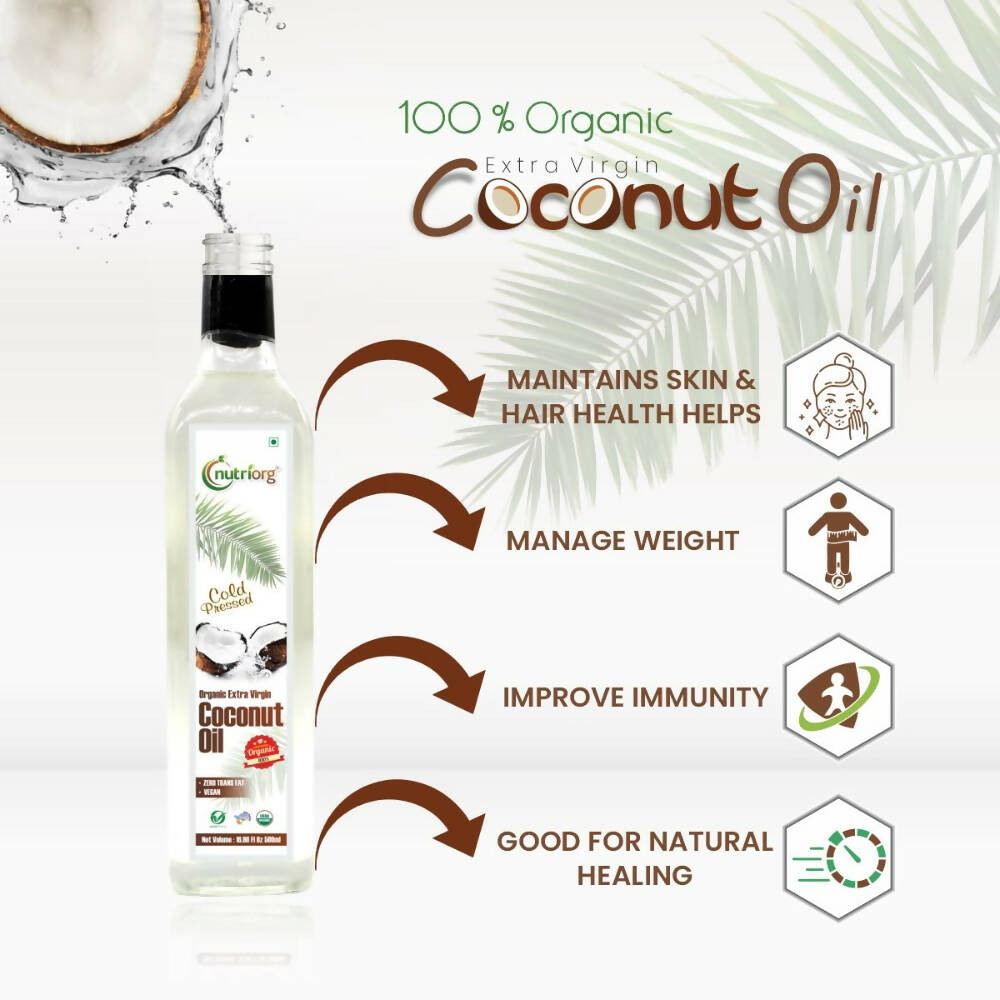 Nutriorg Organic Extra Virgin Coconut Oil | Grocsy