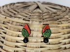 Terracotta Water Drop Ear Studs | Grocsy