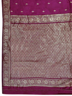 MANOHARI Banarasi Silk Blend Jacquard Work Saree - Purple | Grocsy