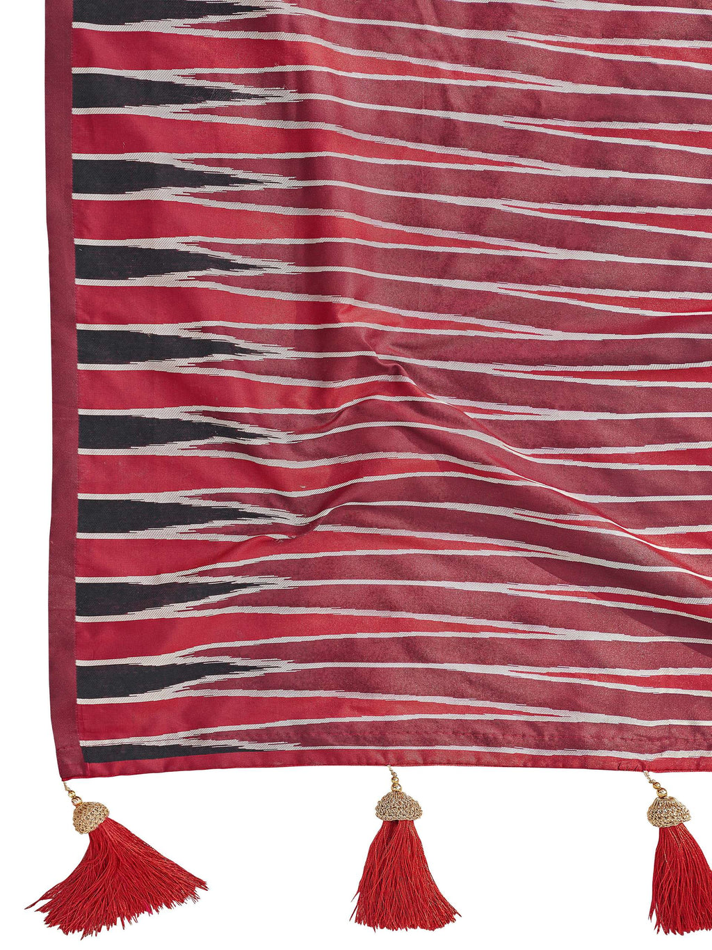 MANOHARI Banarasi Silk Blend Jacquard Work Saree - Black | Grocsy