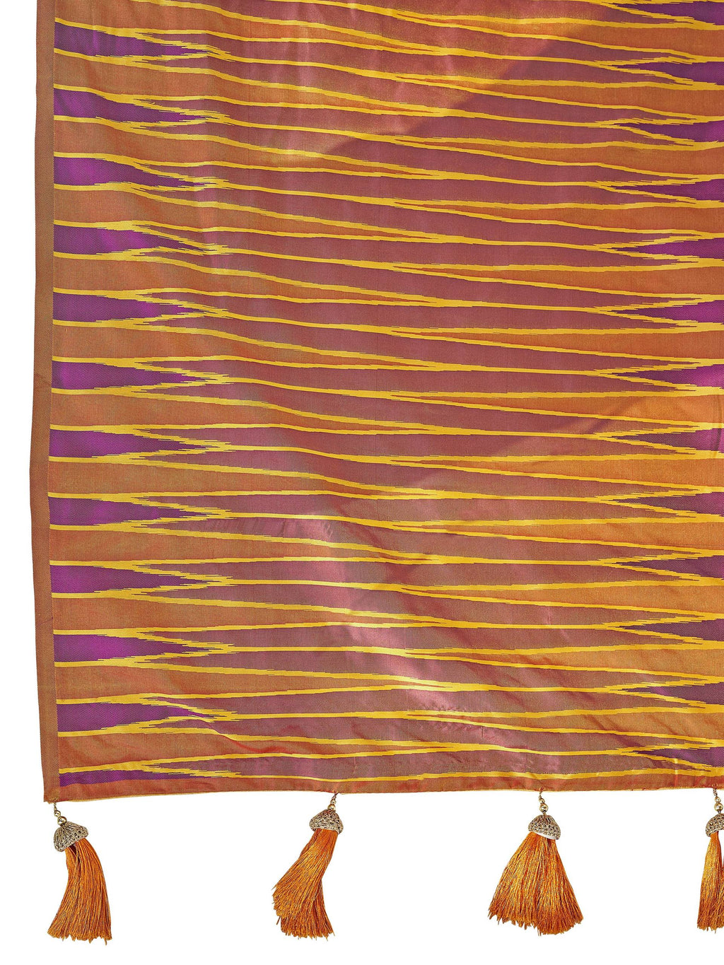 MANOHARI Banarasi Silk Blend Jacquard Work Saree - Purple | Grocsy