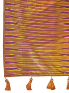 MANOHARI Banarasi Silk Blend Jacquard Work Saree - Purple | Grocsy