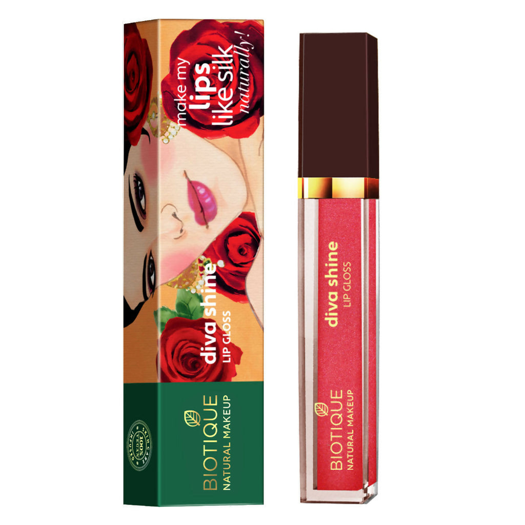 Biotique Diva Shine Lip Gloss - Dew Me Up | Grocsy