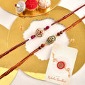 trueBrowns X Voylla Traditional And Divine Motifs Pack Of 2 Thread Rakhis | Grocsy