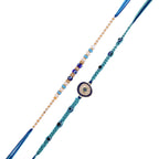 trueBrowns X Voylla Pack Of 2 Evil Eye Charms Men's Rakhis | Grocsy