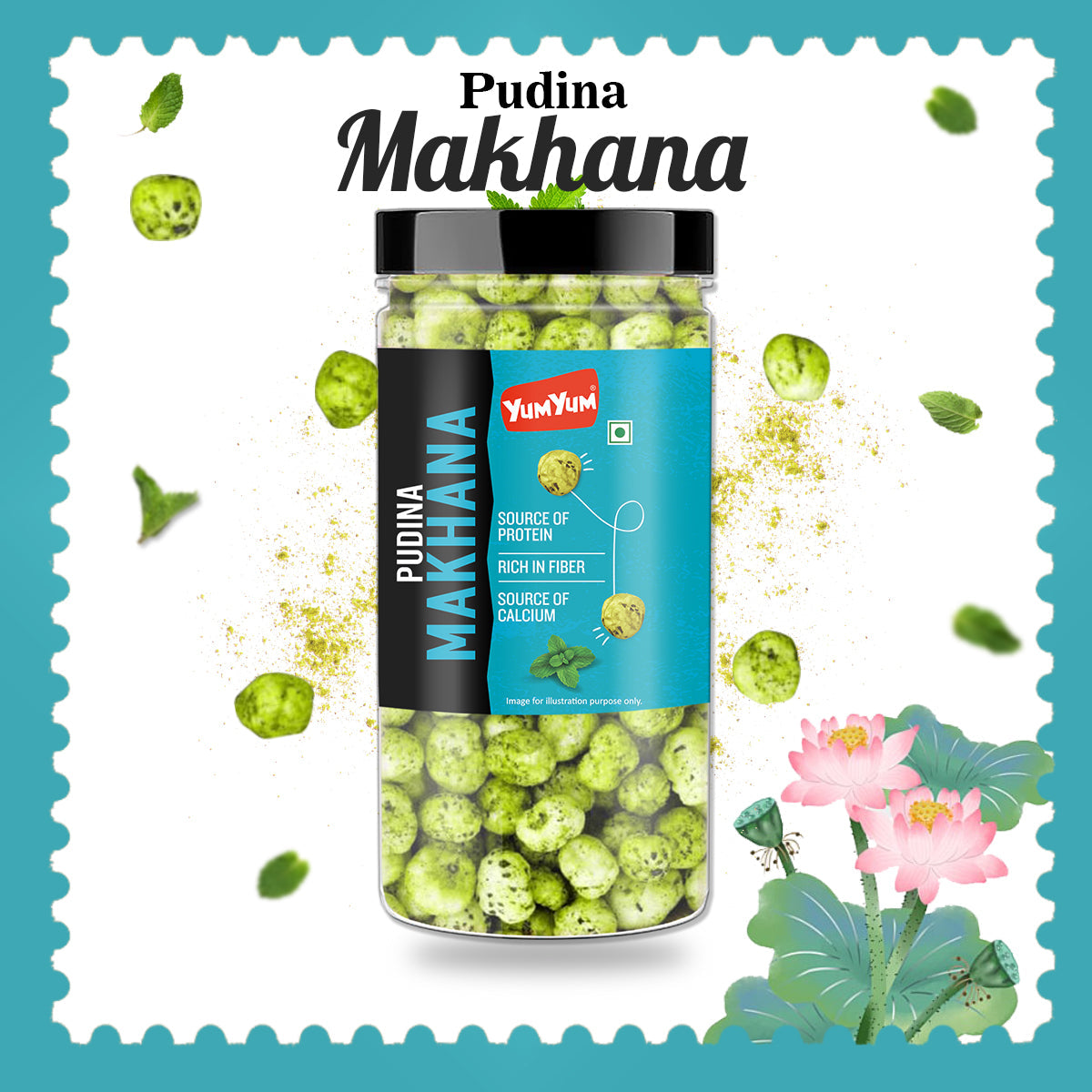 Yum Yum Pudina Makhana Jar | Grocsy