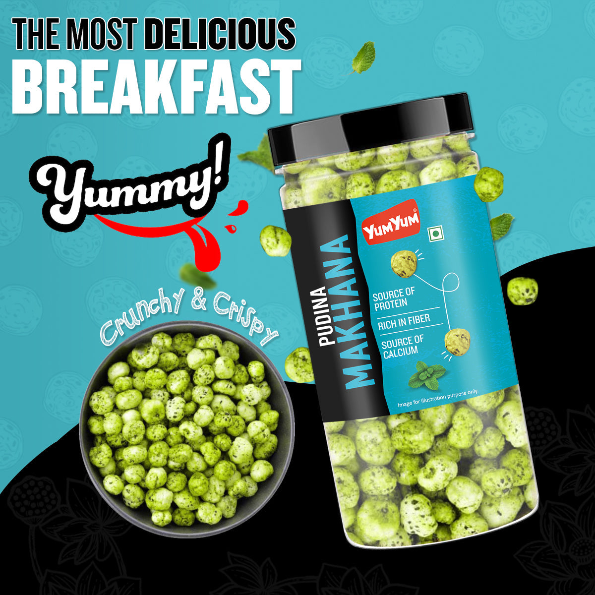 Yum Yum Pudina Makhana Jar | Grocsy