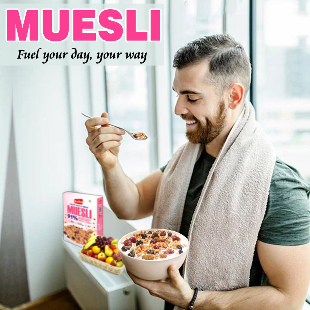 Yum Yum Fruits, Nuts & Seeds Honey Muesli Box | Grocsy